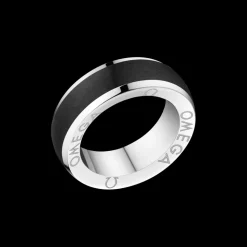 Anello, ceramica, acciaio inossidabile