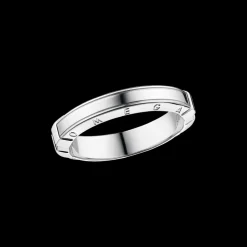 Anello, oro bianco 18k