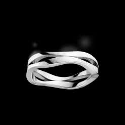 Anello, oro bianco 18k