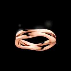 Anello, oro rosso 18k