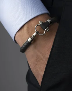 Bracciale, caucciù, acciaio inossidabile