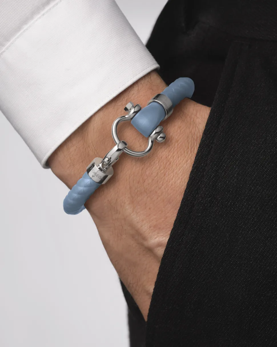 Bracciale, caucciù, acciaio inossidabile