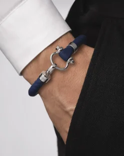 Bracciale, caucciù, acciaio inossidabile