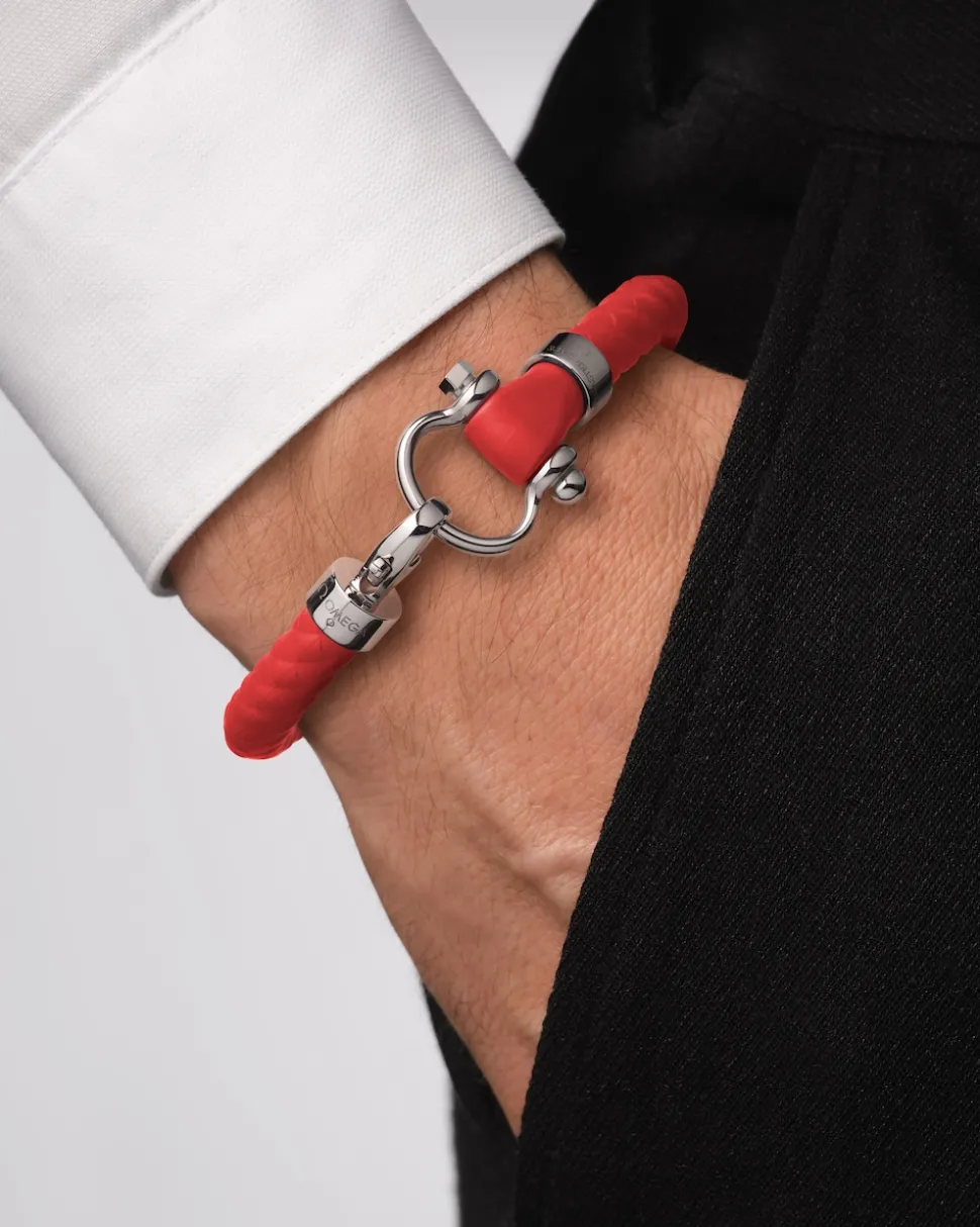 Bracciale, caucciù, acciaio inossidabile