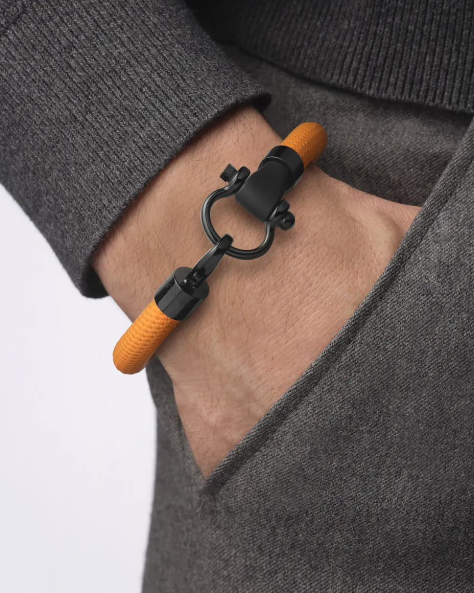 Bracciale, caucciù, acciaio inossidabile