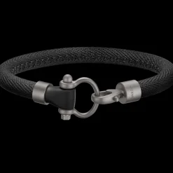 Bracciale, caucciù, titanio