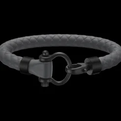 Bracciale, caucciù, titanio