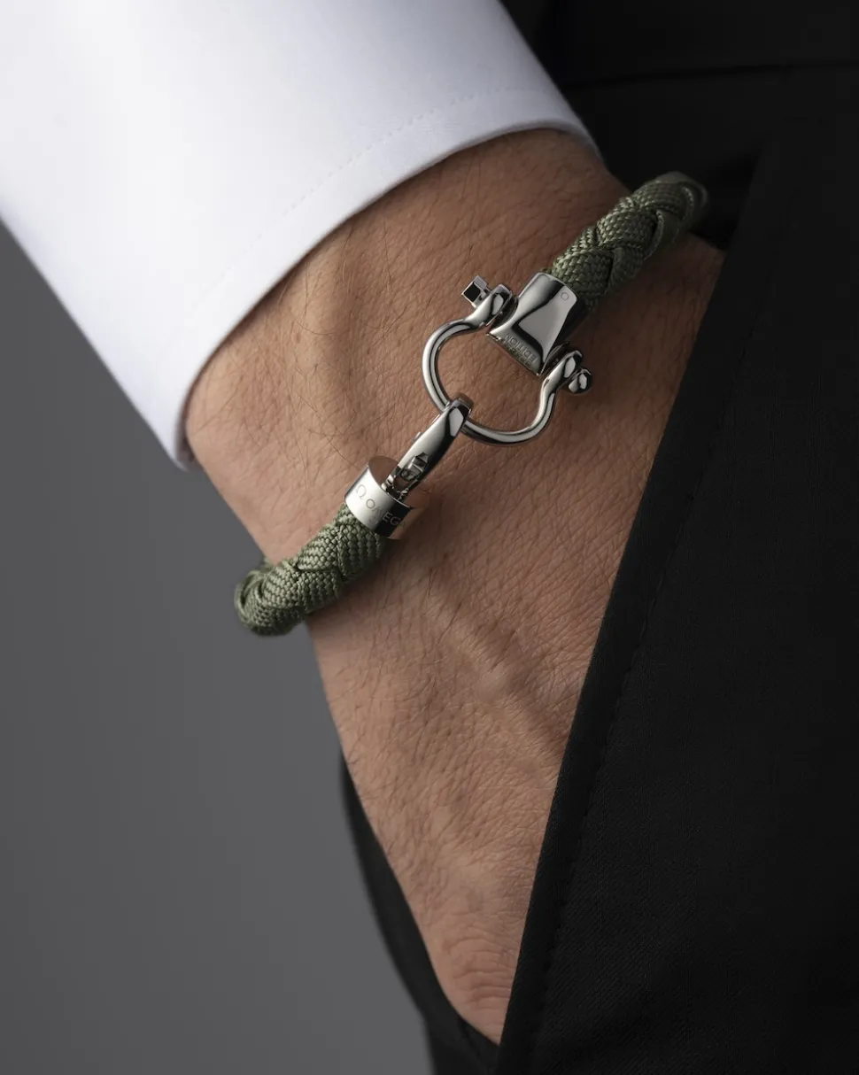 Bracciale, nylon, acciaio inossidabile