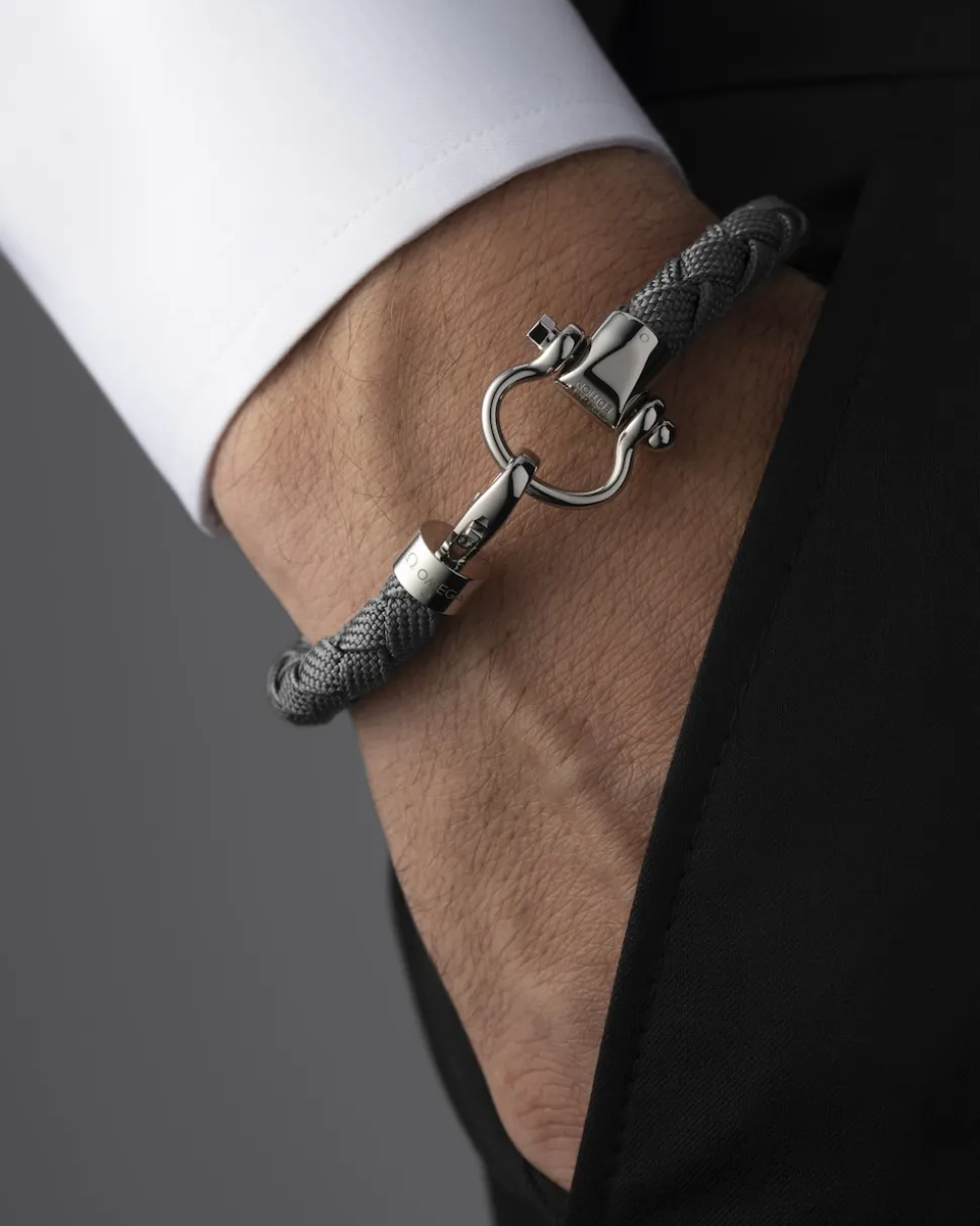 Bracciale, nylon, acciaio inossidabile