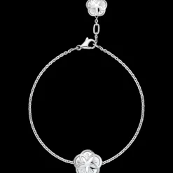 Bracciale, oro bianco 18k, madreperla