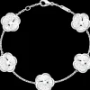 Bracciale, oro bianco 18k, madreperla