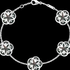 Bracciale, oro bianco 18k, madreperla tahiti