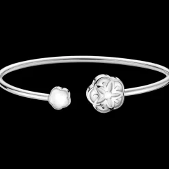 Bracciale, oro bianco 18k, madreperla