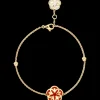 Bracciale, oro giallo 18k, corniola, madreperla