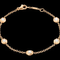 Bracciale, oro giallo 18k, diamanti