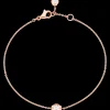 Bracciale, oro rosso 18k, diamanti