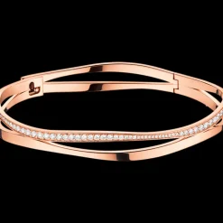 Bracciale, oro rosso 18k, diamanti