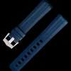 Cinturino blu in caucciù con fibbia ad ardiglione per il Seamaster Diver 300M