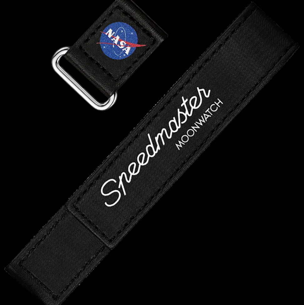 Cinturino Speedmaster Moonwatch VELCRO® nero 2 pezzi