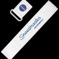 Cinturino Speedmaster Moonwatch VELCRO® bianco 2 pezzi
