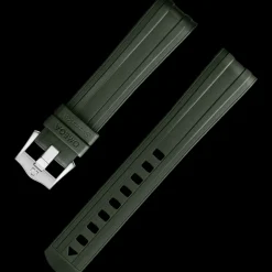 Cinturino verde in caucciù con fibbia ad ardiglione per il Seamaster Diver 300M