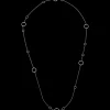 Collier, oro bianco 18k