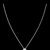 Collier, oro bianco 18k, diamanti