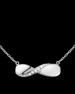Collier, oro bianco 18k, diamanti