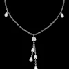 Collier, oro bianco 18k, diamanti