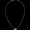 Collier, oro bianco 18k, madreperla tahiti