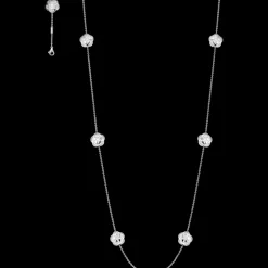 Collier, oro bianco 18k, madreperla