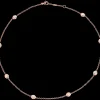 Collier, oro rosso 18k, diamanti
