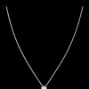 Collier, oro rosso 18k, diamanti