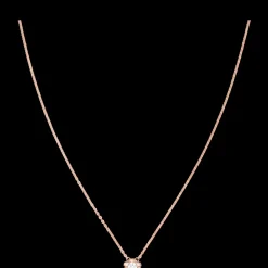 Collier, oro rosso 18k, diamanti