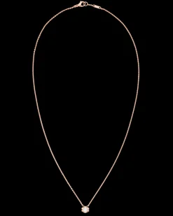Collier, oro rosso 18k, diamanti
