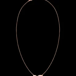 Collier, oro rosso 18k, diamanti