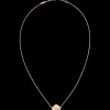 Collier, oro rosso 18k, madreperla