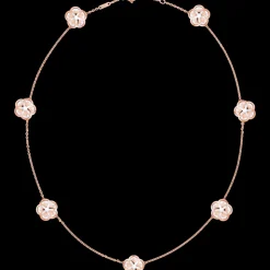 Collier, oro rosso 18k, madreperla