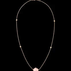 Collier, oro rosso 18k, opale
