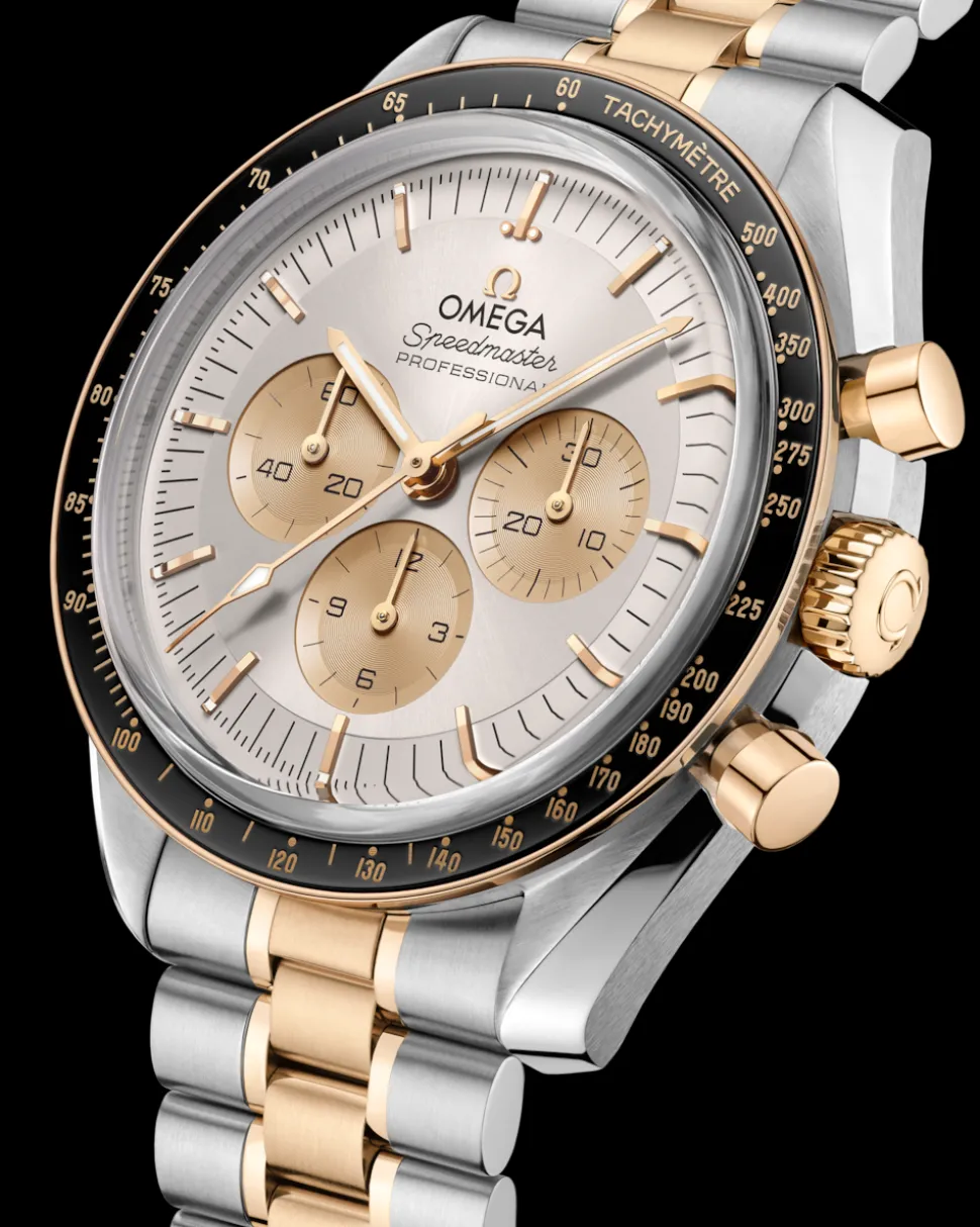 42 mm, acciaio ‑ oro Moonshine™ su acciaio‑oro Moonshine™