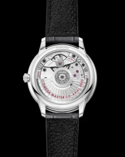 34 mm, acciaio su cinturino di pelle