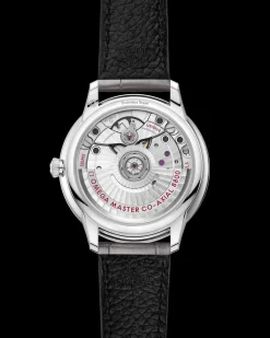 34 mm, acciaio su cinturino di pelle