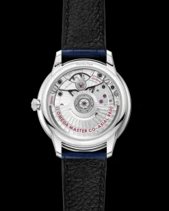 34 mm, acciaio su cinturino di pelle