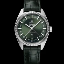 41 mm, acciaio su cinturino di pelle