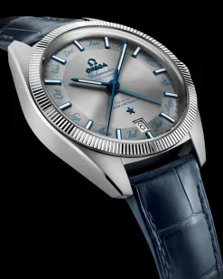 41 mm, acciaio su cinturino di pelle
