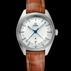 41 mm, acciaio su cinturino di pelle