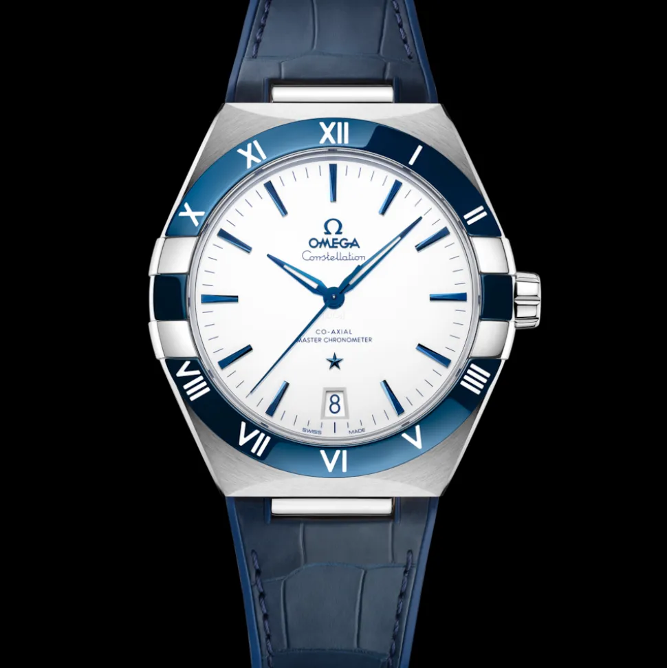 41 mm, acciaio su cinturino di pelle