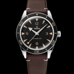 41 mm, acciaio su cinturino di pelle
