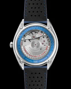39,5 mm, acciaio su cinturino di pelle