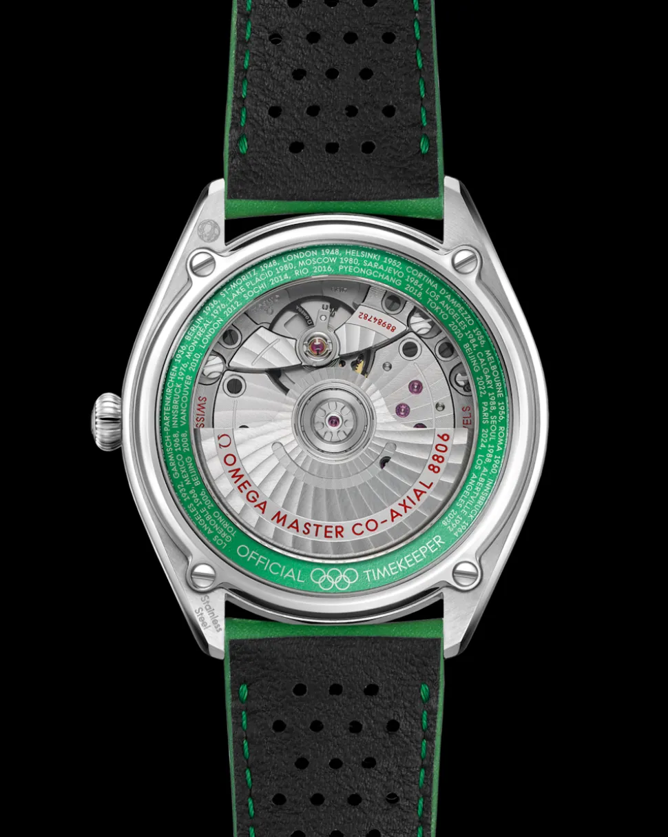 39,5 mm, acciaio su cinturino di pelle